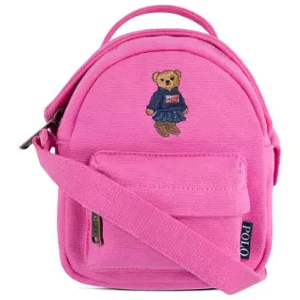 Ralph Lauren Girls Childrenswear Adorable Pink Bear Mini Backpack NWT